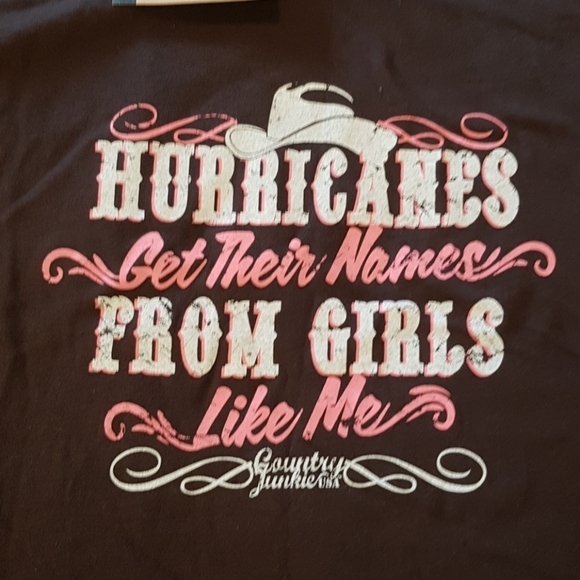 Country Junkie Nation Women's size 3XL brown short sleeve shirt - Picture 2 of 3